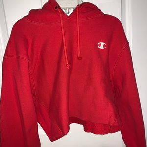 Champion red hoodie